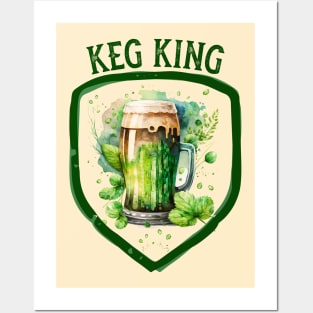 Keg King - Irish Beer Handstand Posters and Art